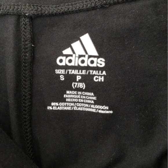 Girls Adidas joggers black and white - Picture 6 of 6